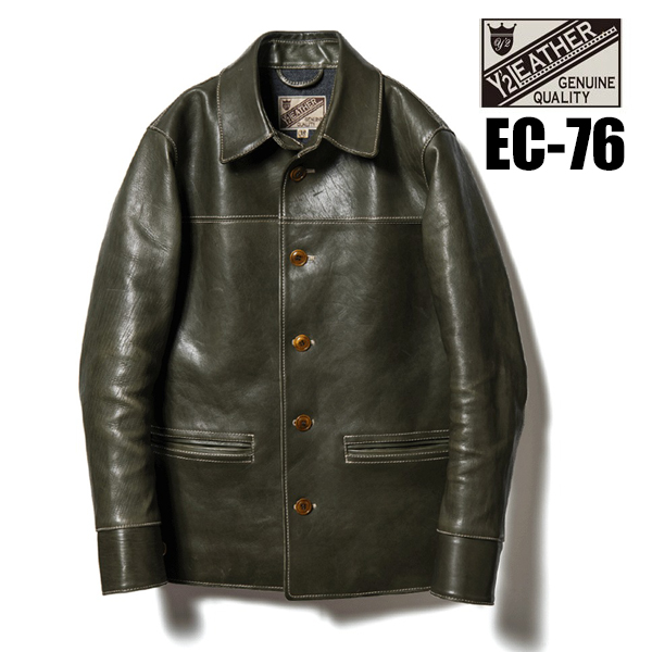 Y'2 LEATHER ワイツーレザー カーコート EC-76 エコホース レザー