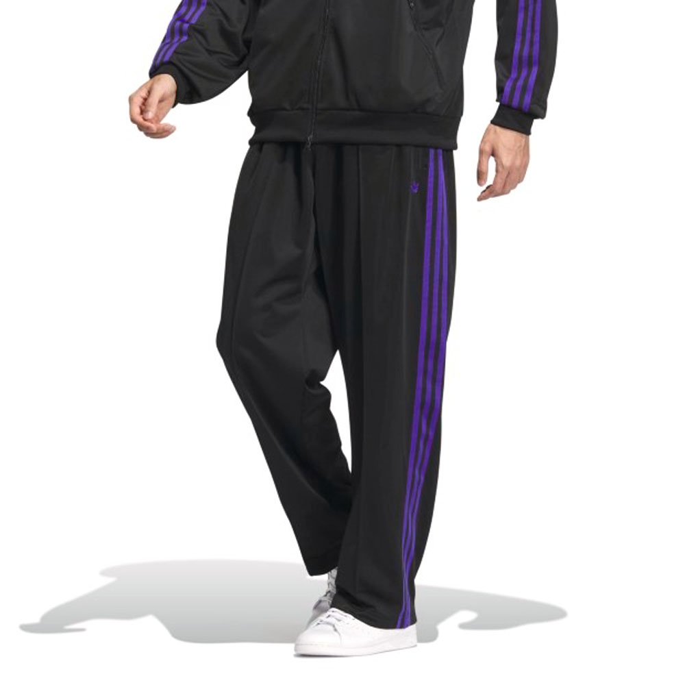 アディダス オリジナルス adidas originals ジャージ ベッケンバウアー トラックパンツ BB TRACKPANTS  HB000-IZ4927 メンズ レディース ジェンダー 黒 紫