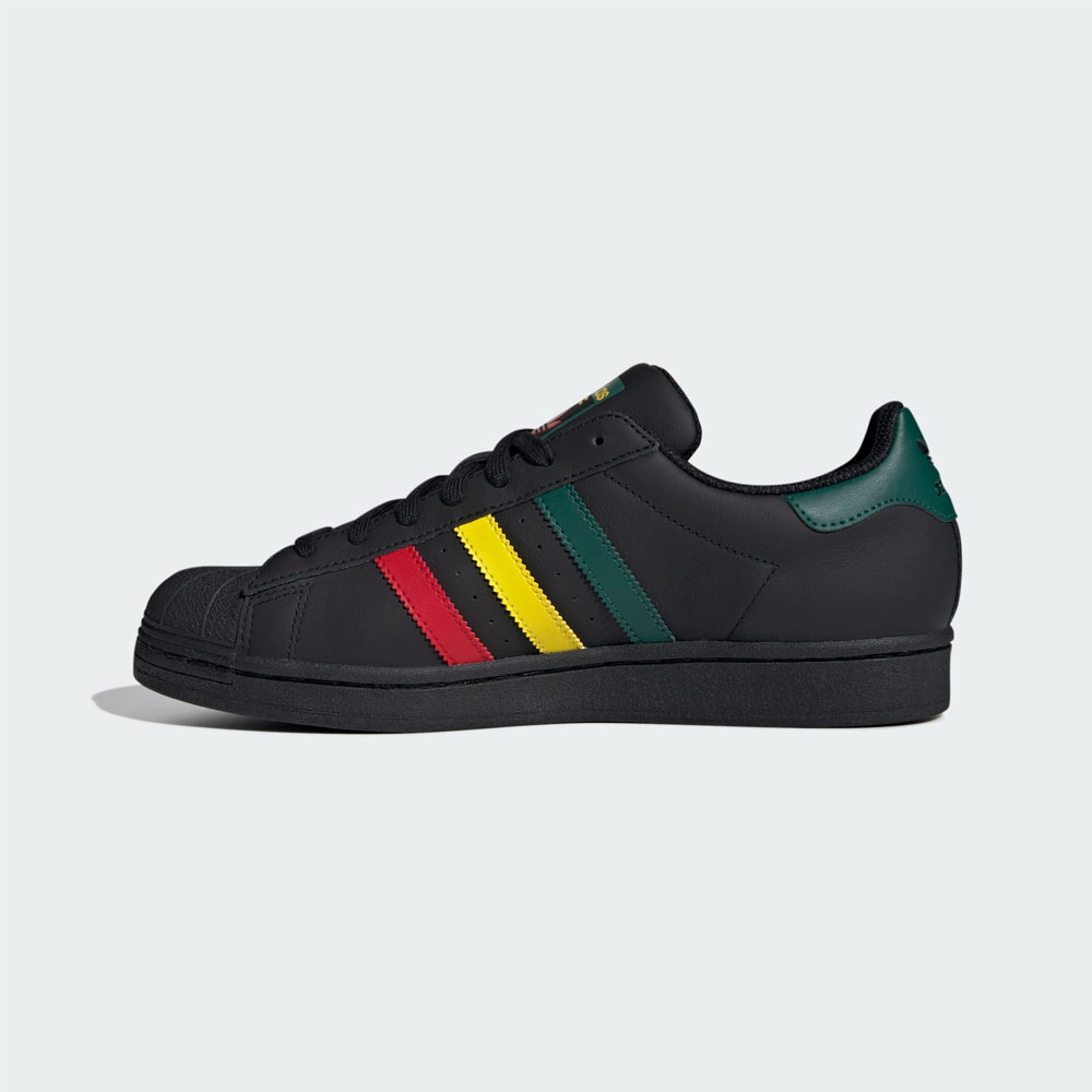 アディダス オリジナルス adidas originals スニーカー スーパースター SUPERSTAR RASTA IH3121 メンズ  ラスタカラー 黒スニーカー SST 復刻モデル