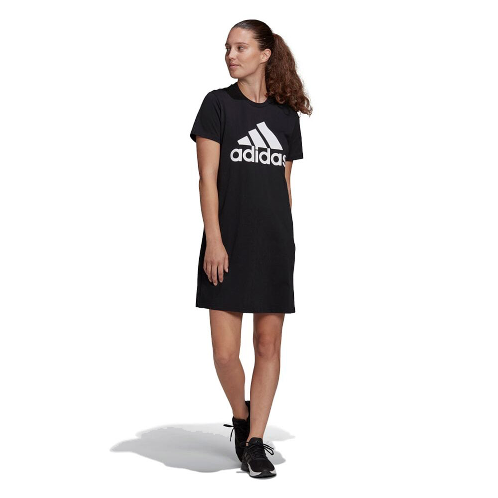 アディダス adidas Tシャツ ワンピース 半袖 エッセンシャルズ ロゴ ワンピース レディース ワンピ ミニワンピース GM5588