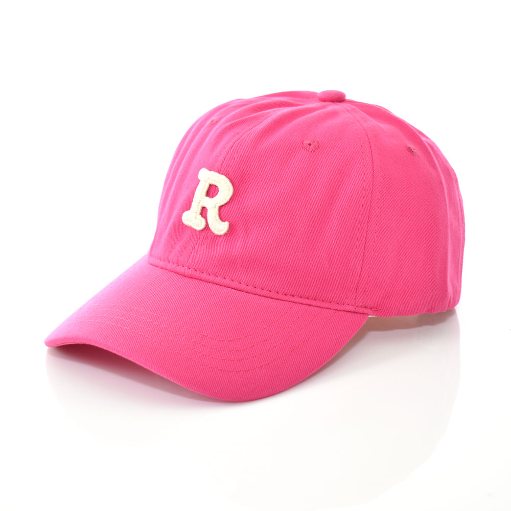 キャップ 帽子 Rマーク 6パネル ベースボールキャップ ローキャップ カーブドバイザー シンプル コットン 綿 メンズ レディース サイズ調整可能