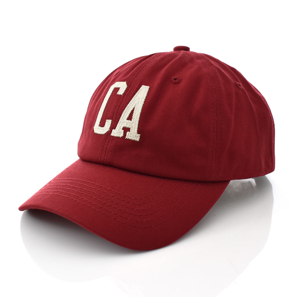 キャップ 帽子 CAマーク 6パネル ベースボールキャップ ローキャップ カーブドバイザー カリフォルニア 綿 メンズ レディース サイズ調整可能