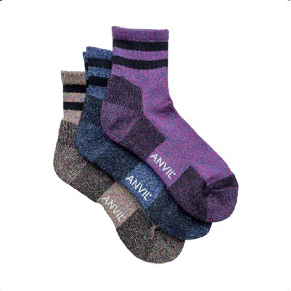 セール】【ANVIL】3パック クォーターソックス/3P Quarter Socks
