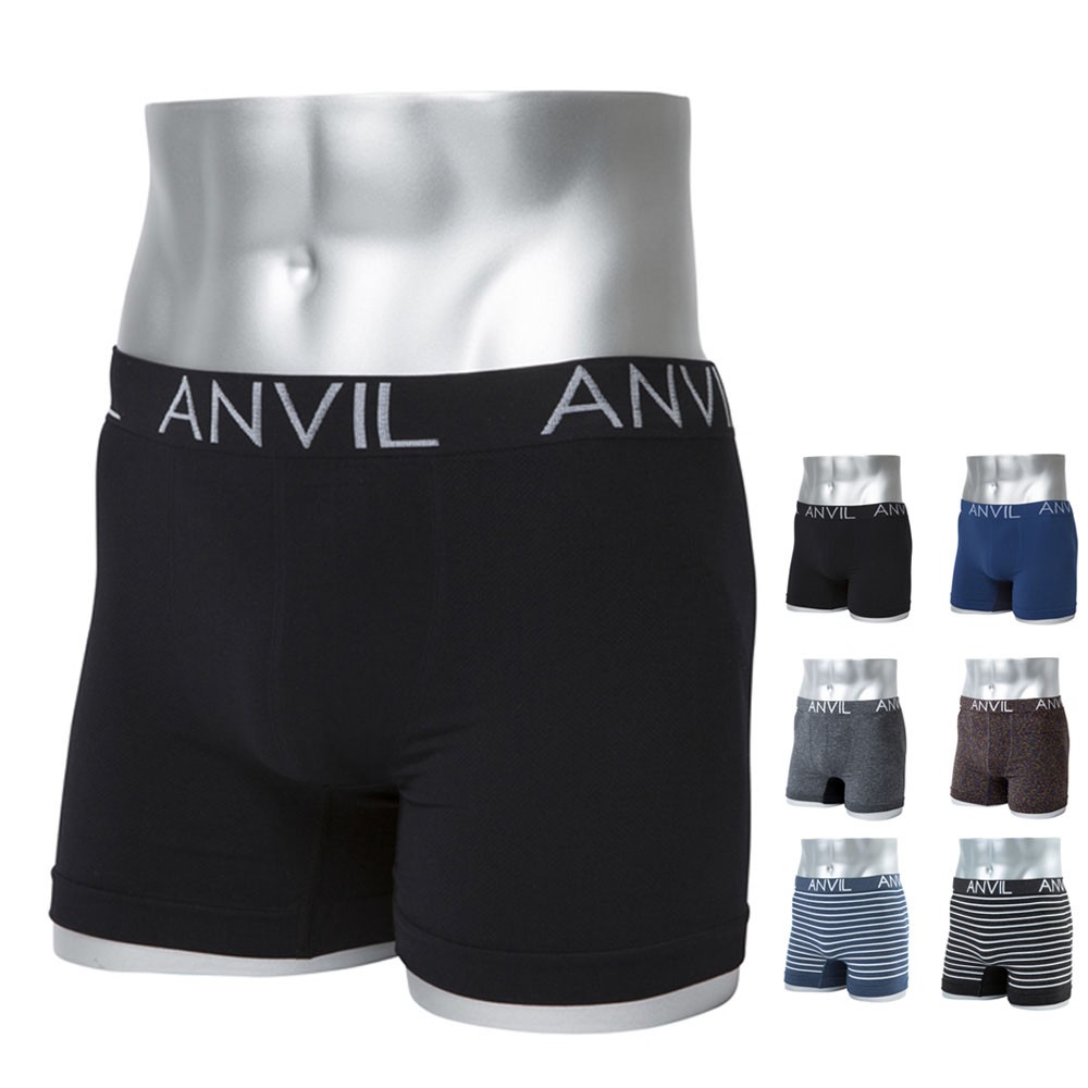 ANVIL アンビル ボクサーパンツ メンズ ボクサーブリーフ 成型ボクサーパンツ シームレス 下着 男性 アンダーウェア 前閉じ 定番 コスパ S  M L XL ANV73 : anvil-200908-1 : レイダース - 通販 - Yahoo!ショッピング