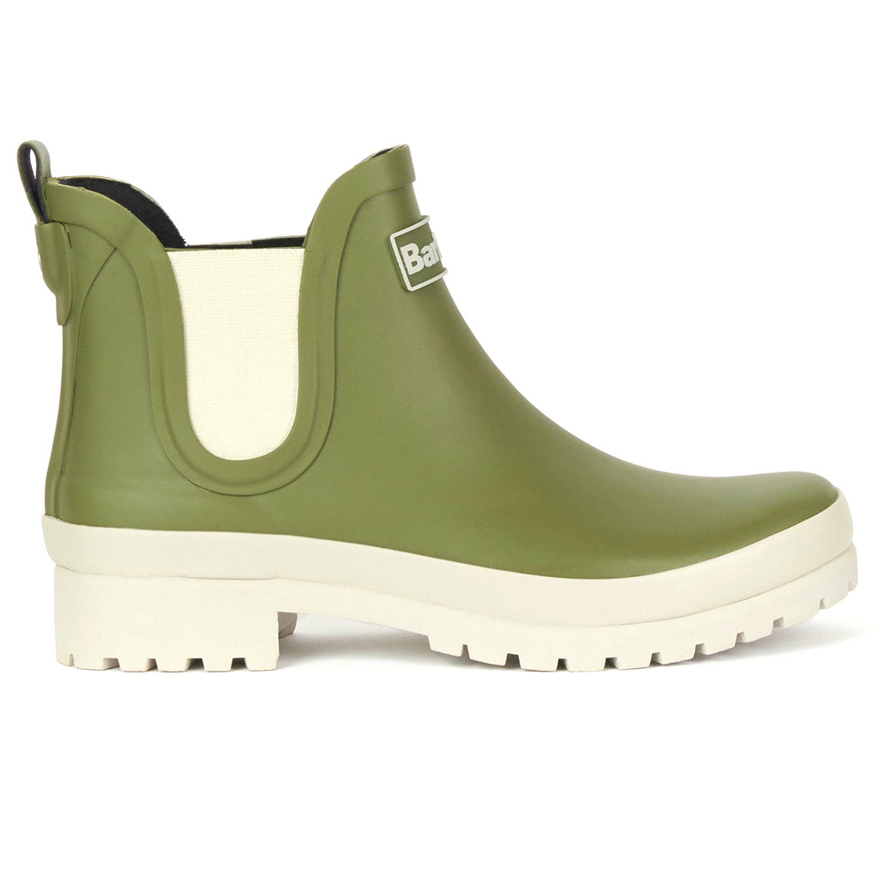 バブアー Barbour レインブーツ MALLOWレインシューズ Olive 靴 長靴 ショート丈 ショート サイドゴア オリーブ イギリス  シンプル MALLOW RAINSHOES LRF0091