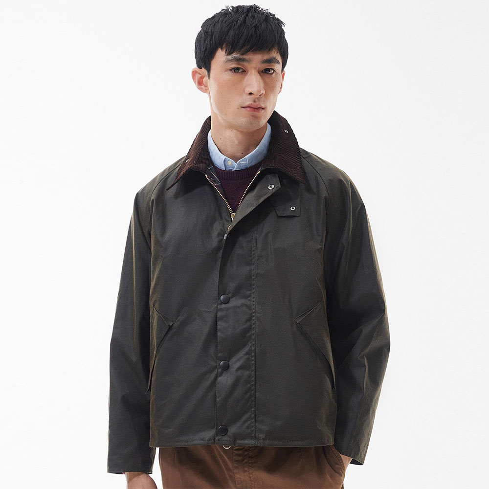 バブアー Barbour ジャケット ワックス コットン ショート ブルゾン トランスポートTRANSPORT WAX COTTON BLOUSON  MWX1678 メンズ 男性 グリーン 緑 38 40 42