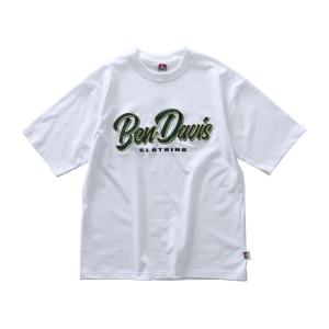 ベンデイビス BEN DAVIS Tシャツ スクリプト ロゴ ワッペン バック プリント Tシャツ ...