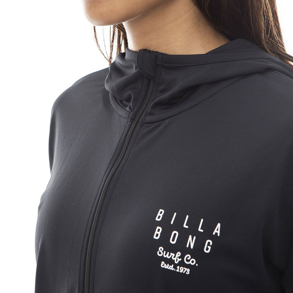 ビラボン BILLABONG レディース ジップアップラッシュガードパーカー ルーズフィット LOOSE ZIP UP HOODED RASHGUARD BE013862 プール 海 リサイクル素材｜raiders｜08