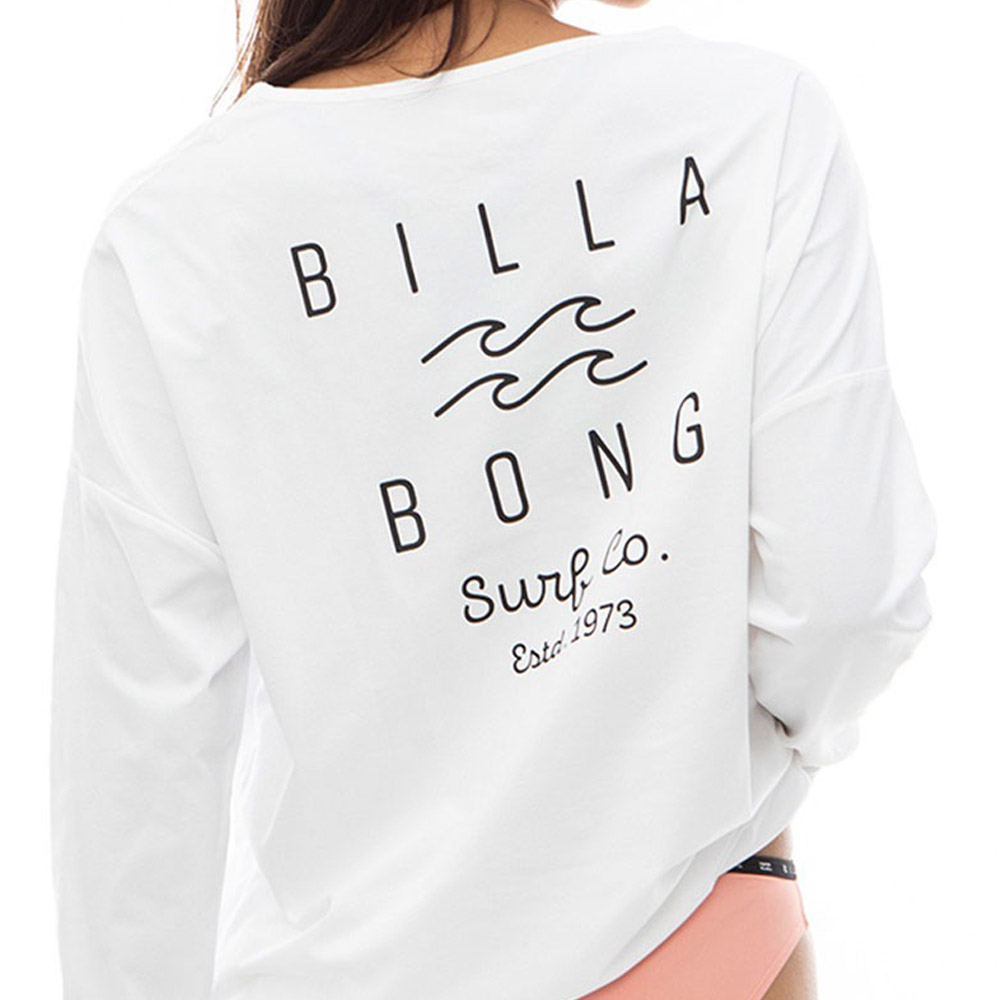 ビラボン BILLABONG レディース ラッシュガード ボートネック 長袖 Tシャツ LOGO L/S BOAT NECK TEE RASH BE013866 UPF50+ 紫外線対策 日焼け防止 プール 海｜raiders｜12