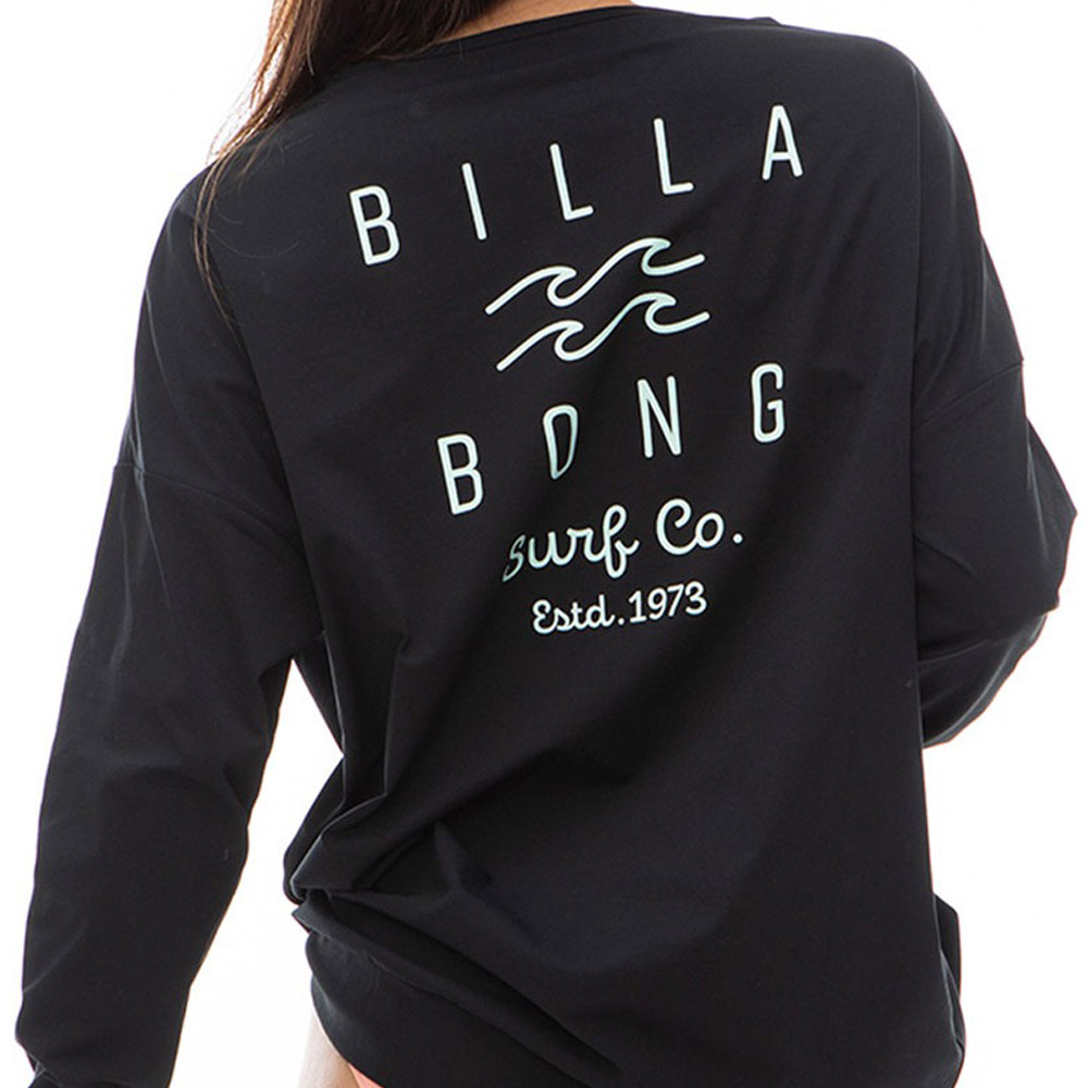 ビラボン BILLABONG レディース ラッシュガード ボートネック 長袖 Tシャツ LOGO L/S BOAT NECK TEE RASH BE013866 UPF50+ 紫外線対策 日焼け防止 プール 海｜raiders｜09