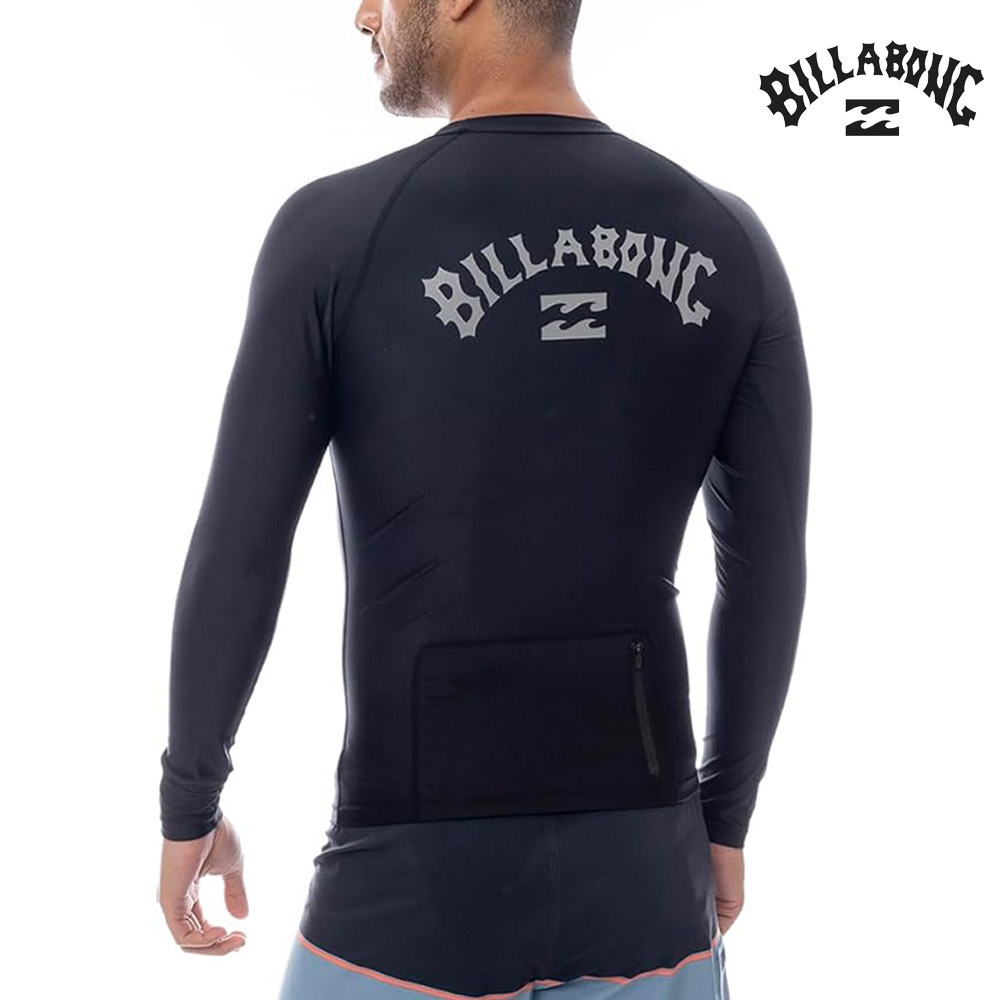 ラビット222 800×1000BLACK5枚 BILLABONG（ビラボン） ラッシュガード ラウンドネック 長袖ラッシュ