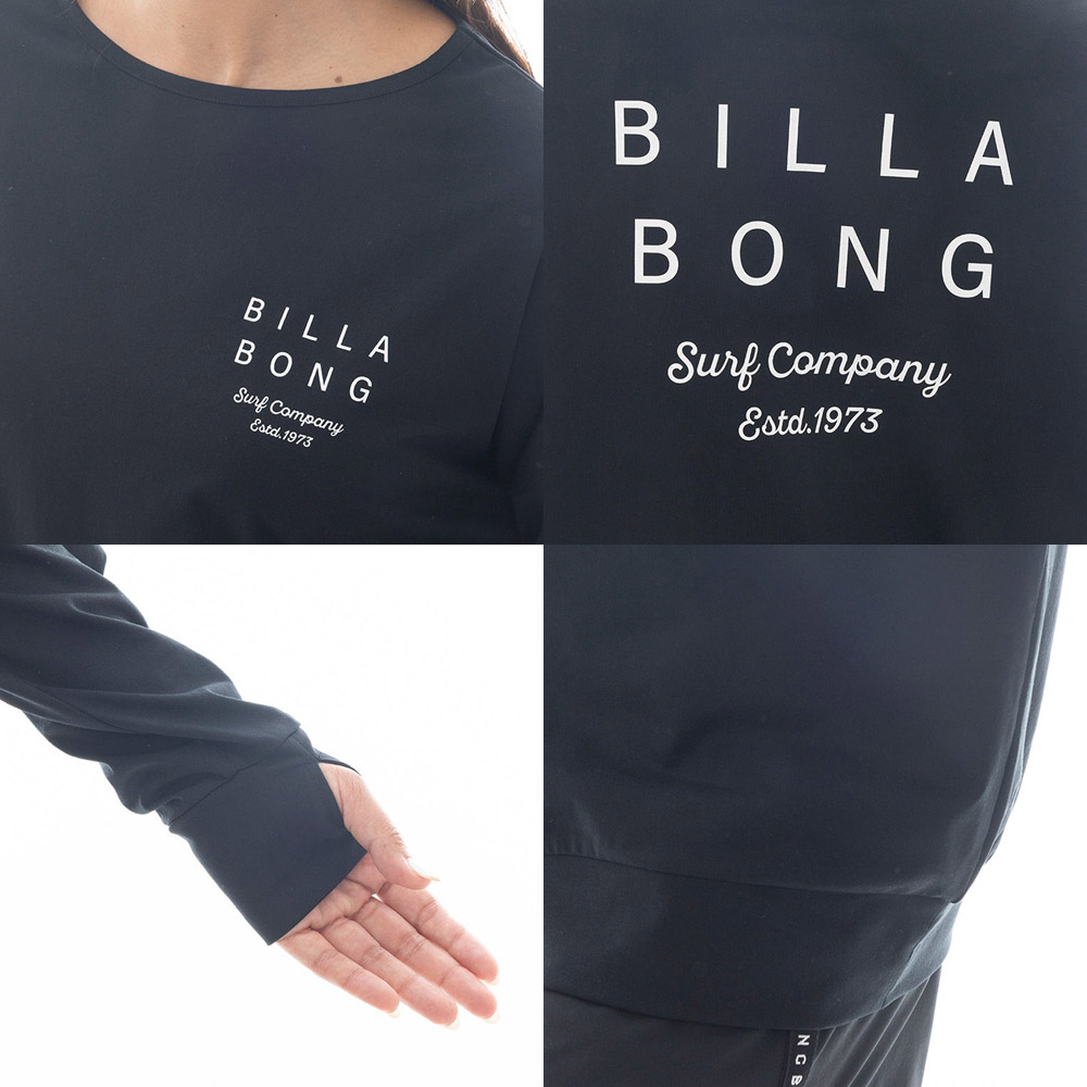 新品 М Billabong ラッシュガード ビラボン レディース ブラック BILLABONG（ビラボン） 26 SS BILLABONG ラッシュガード 長袖