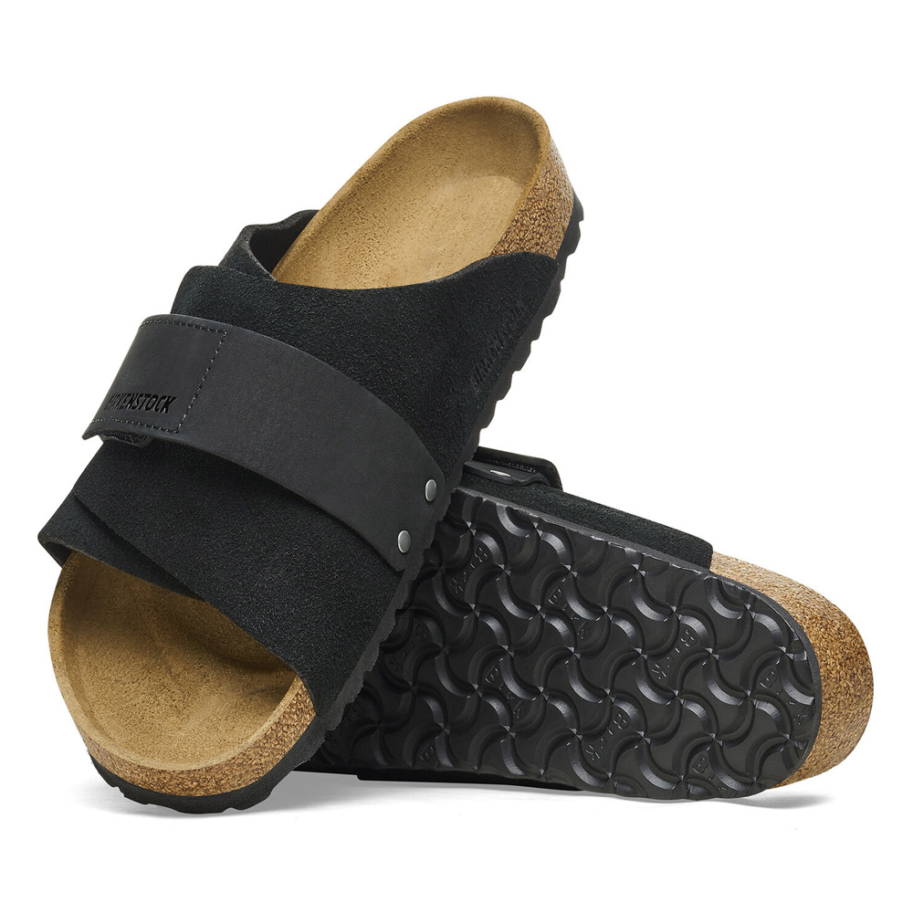 ビルケンシュトック BIRKENSTOCK サンダル キョウト Kyoto VL/NU Black 1022350 1022566 メンズ レギュラー  レディース ナロー 黒 ブラック スウェード ヌバック