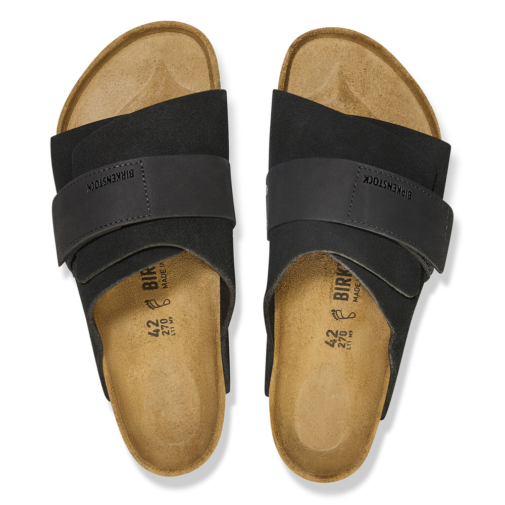 ビルケンシュトック BIRKENSTOCK サンダル キョウト Kyoto VL/NU Black 1022350 1022566 メンズ レギュラー  レディース ナロー 黒 ブラック スウェード ヌバック