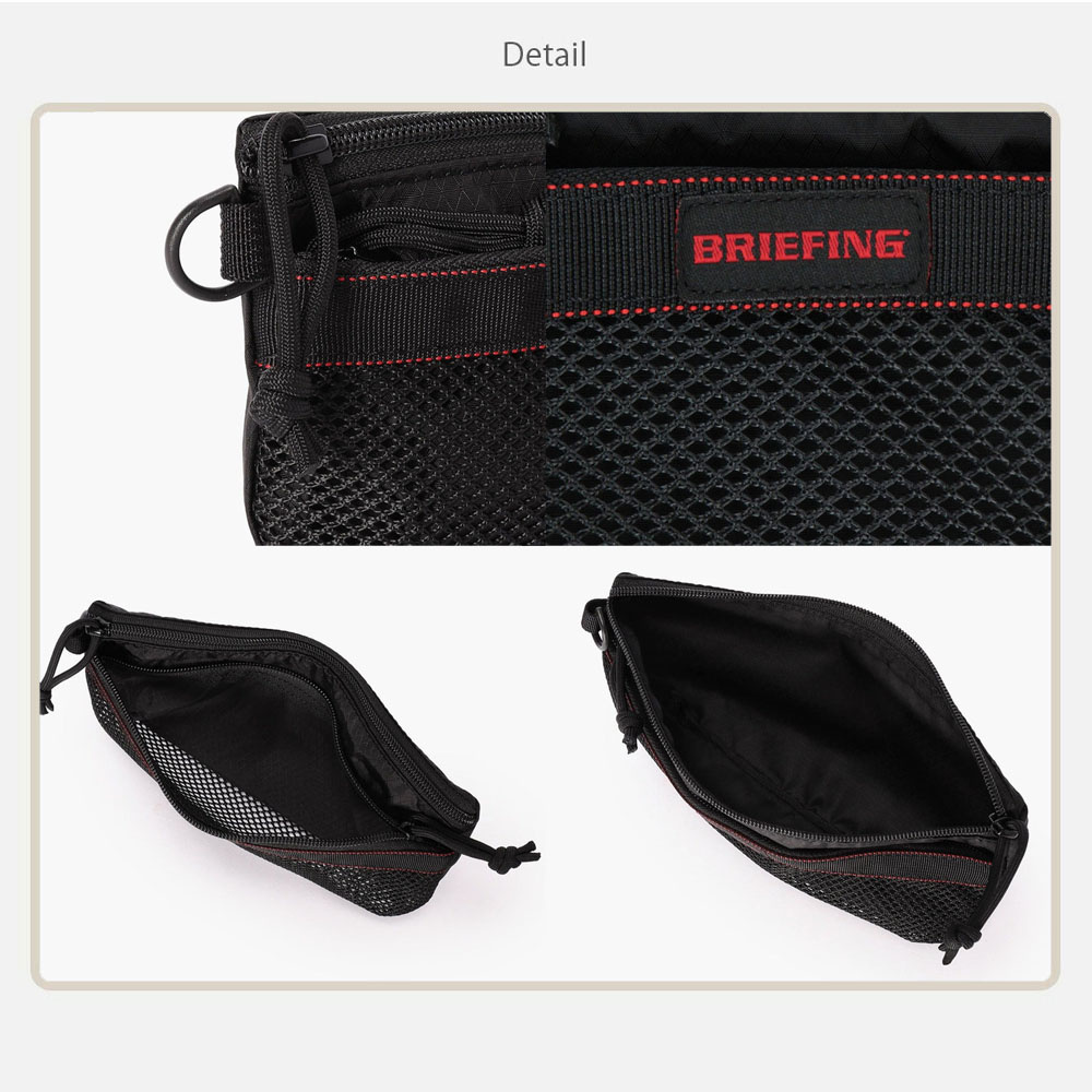 BRIEFING（ブリーフィング） ポーチ メッシュフラットポーチ S ロング