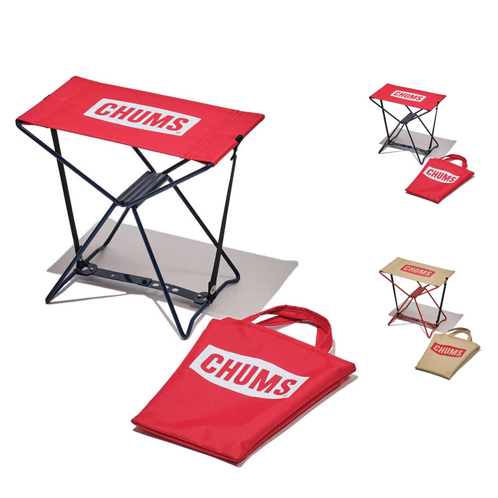 半額SALE／ チャムス CHUMS チェア ミニフォーダブルスツール 椅子 コンパクト アウトドア レッド ベージュ Mini Foldable  Stool CH62-1672 juntosporlosdemas.org