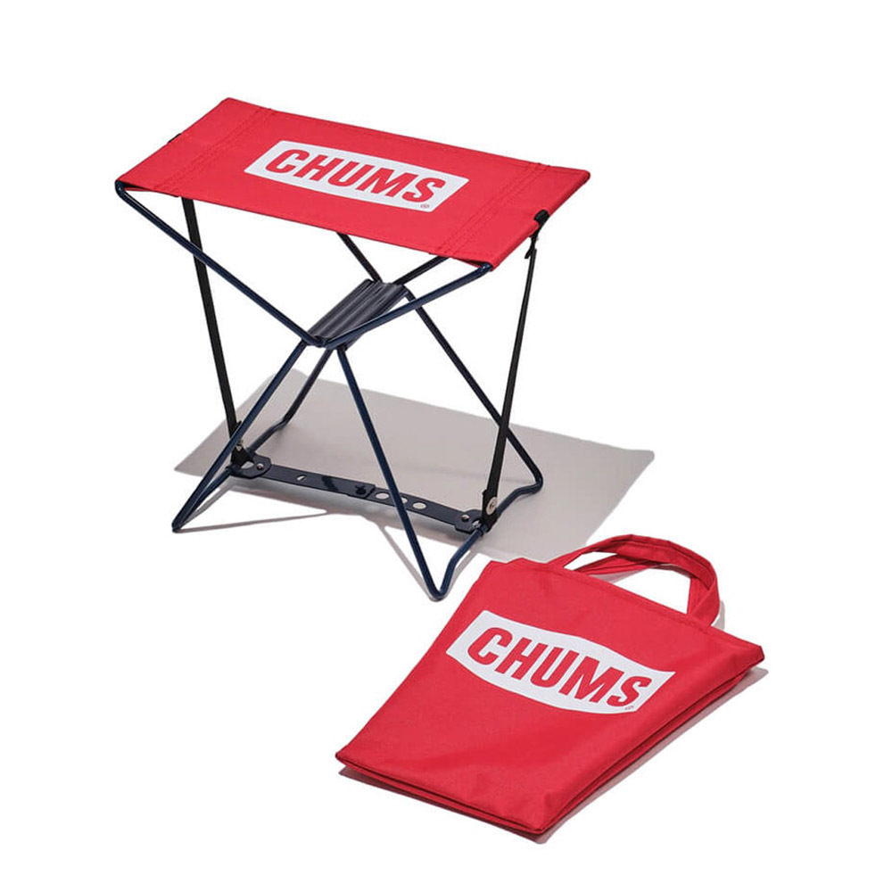 チャムス CHUMS チェア ミニフォーダブルスツール 椅子 コンパクト アウトドア レッド Mini Foldable Stool CH62-1672｜raiders｜02