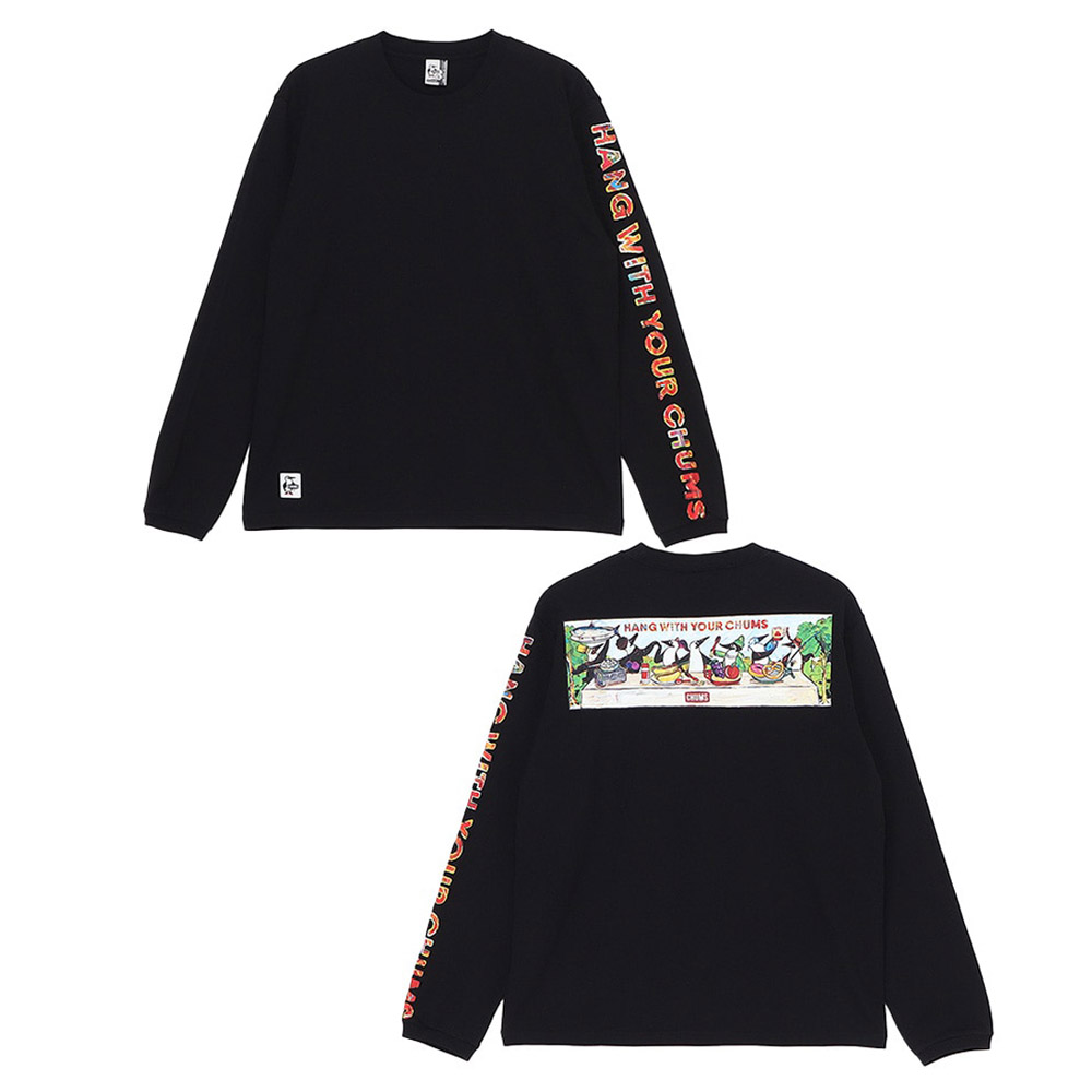 チャムス CHUMS Tシャツ アンチバグブレックファーストロングスリーブTシャツ Anti-Bug Breakfast L/S T-Shirt CH01-2506 メンズ レディース 長袖tシャツ ロンt | CHUMS | 01