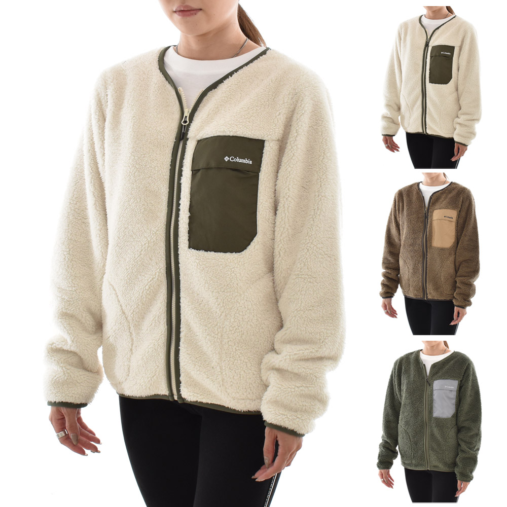 コロンビア Columbia ジャケット ウィメンズクレストトゥパークフリースカーディガン W CREST TO PARK FLEECE  CARDIGAN PL0642 レディース ボア アウター