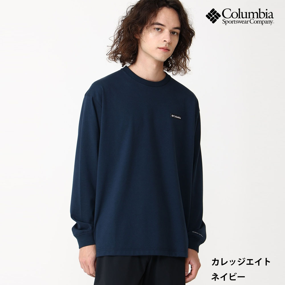  peak ダークネイビー L 長袖カットソー Columbia（コロンビア） 長袖Tシャツ ニューファウンドガーデンロング