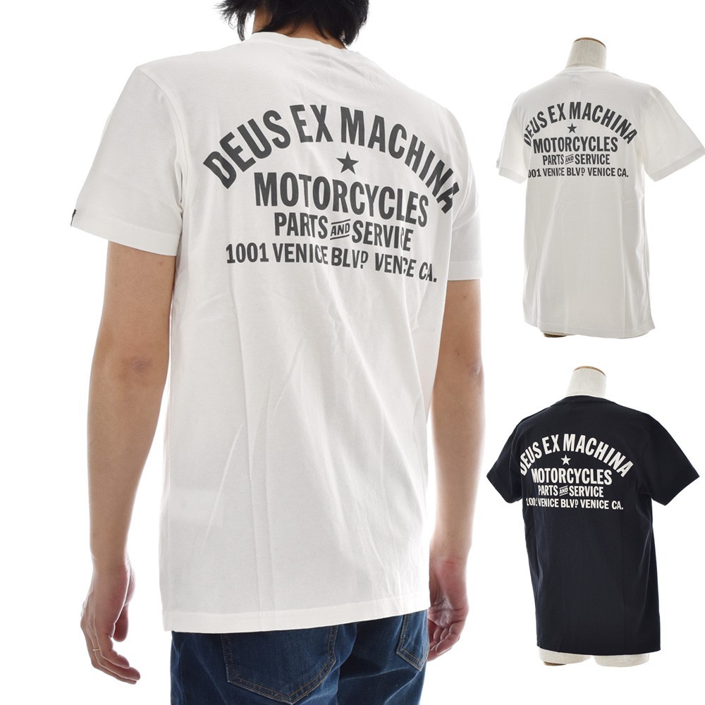 デウス エクス マキナ Deus Ex Machina Tシャツ ベニス アドレス アドレスtシャツ 半袖 Tシャツ バックプリント メンズ 定番 黒 白 Venice Address Dmw Deus 1604 9 レイダース 通販 Yahoo ショッピング