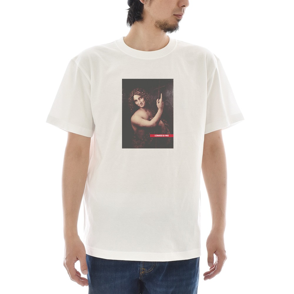 半袖 アートTシャツ】レオナルドダヴィンチ Tシャツ 洗礼者ヨハネ