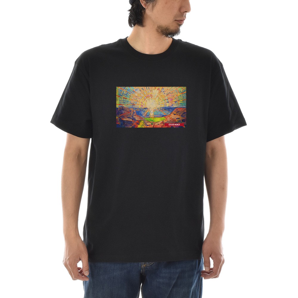 半袖 アートTシャツ】ムンク Tシャツ 太陽 エドヴァルド・ムンク