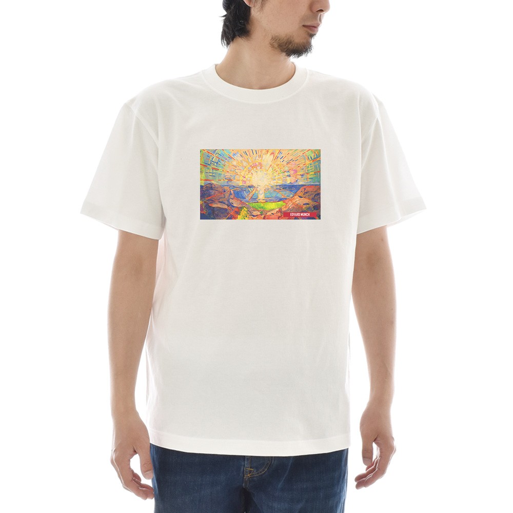 半袖 アートTシャツ】ムンク Tシャツ 太陽 エドヴァルド・ムンク