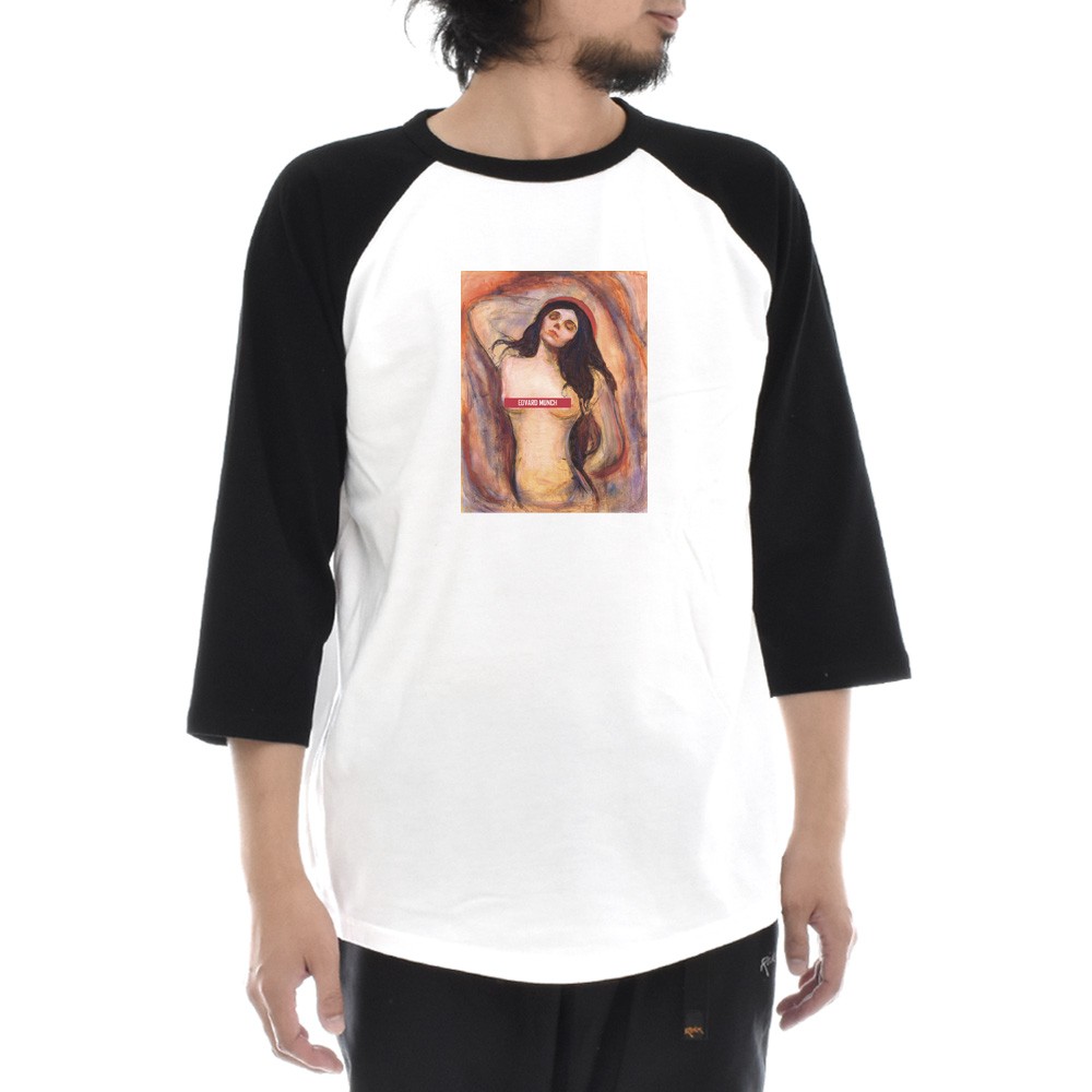 未着用品　エドヴァルド・ムンク　マドンナ　Tシャツ サイズＬ　怖い絵展　ムンク ムンク Tシャツ マドンナ エドヴァルド・ムンク ライフ イズ アート 7