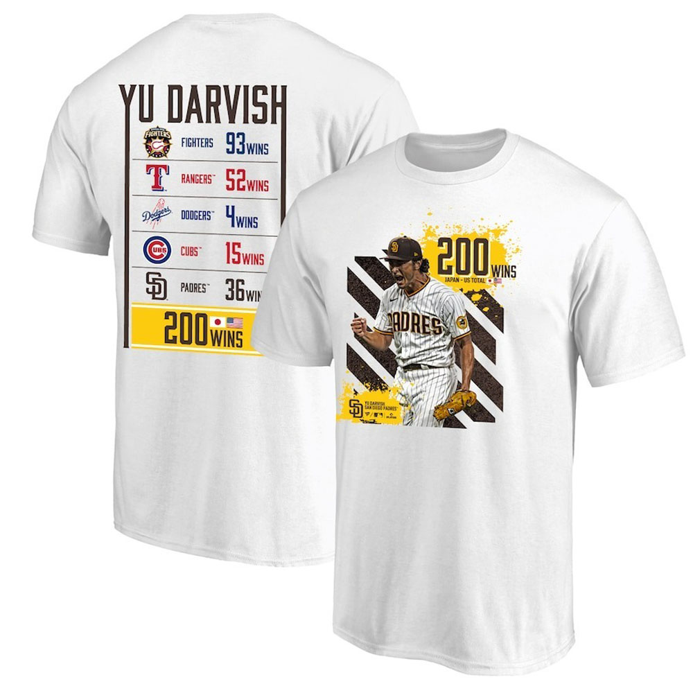 ダルビッシュ有 日米通算200勝達成記念Tシャツ Lサイズ 未使用新品 ダルビッシュ有 日米通算200勝達成記念Tシャツ Sサイズ 未使用