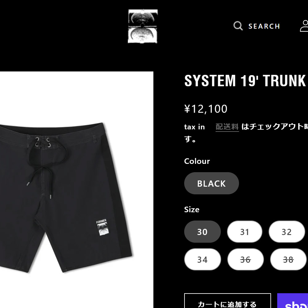 FORMER フォーマー ボードショーツ 水着 30 M Amazon.co.jp: フォーマー FORMER DANE 2.0 TRUNK BLACK サーフ