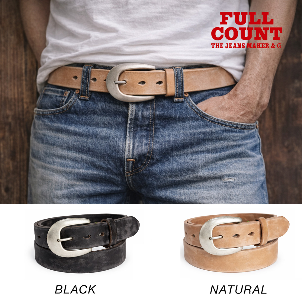 お得なくま 　made in japan フルカウント ギャリソンベルト FULLCOUNT（フルカウント） ベルト ワイルド レザー ベルト Wild