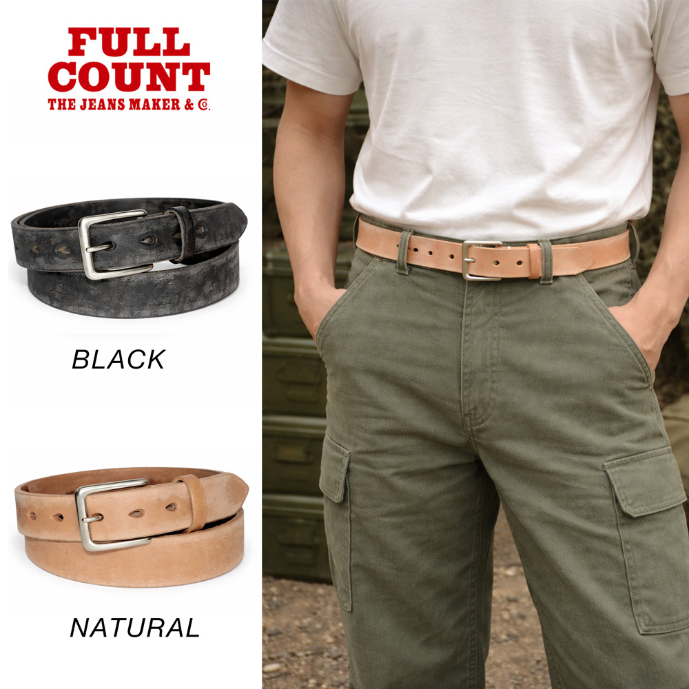 専用　made in japan フルカウント WildLeatherベルト FULLCOUNT（フルカウント） ベルト ワイルド レザー ベルト Wild