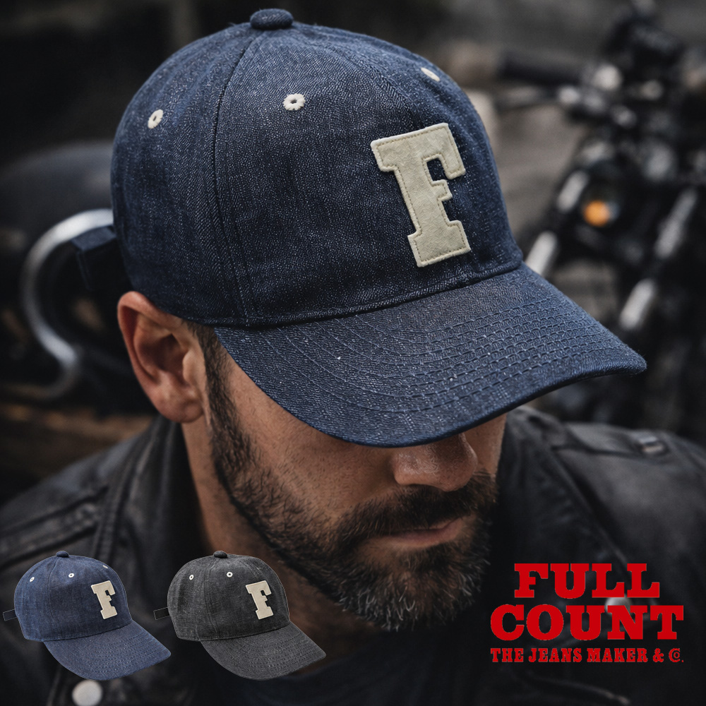 fullcount フルカウント　デニムキャップ FULLCOUNT（フルカウント） キャップ 6パネル デニム ベースボール