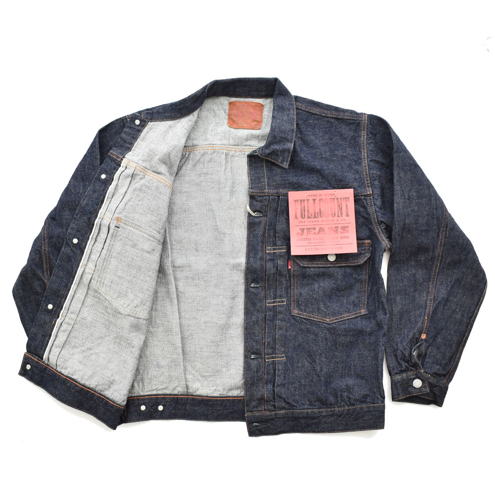 フルカウント FULL COUNT ジージャン タイプツー デニムジャケット Type 2 Denim Jacket (One Wash)  13.7oz 2102W-20 メンズ セカンド 2nd Gジャン : fullcount-jkt02 : レイダース - 通販 -  Yahoo!ショッピング