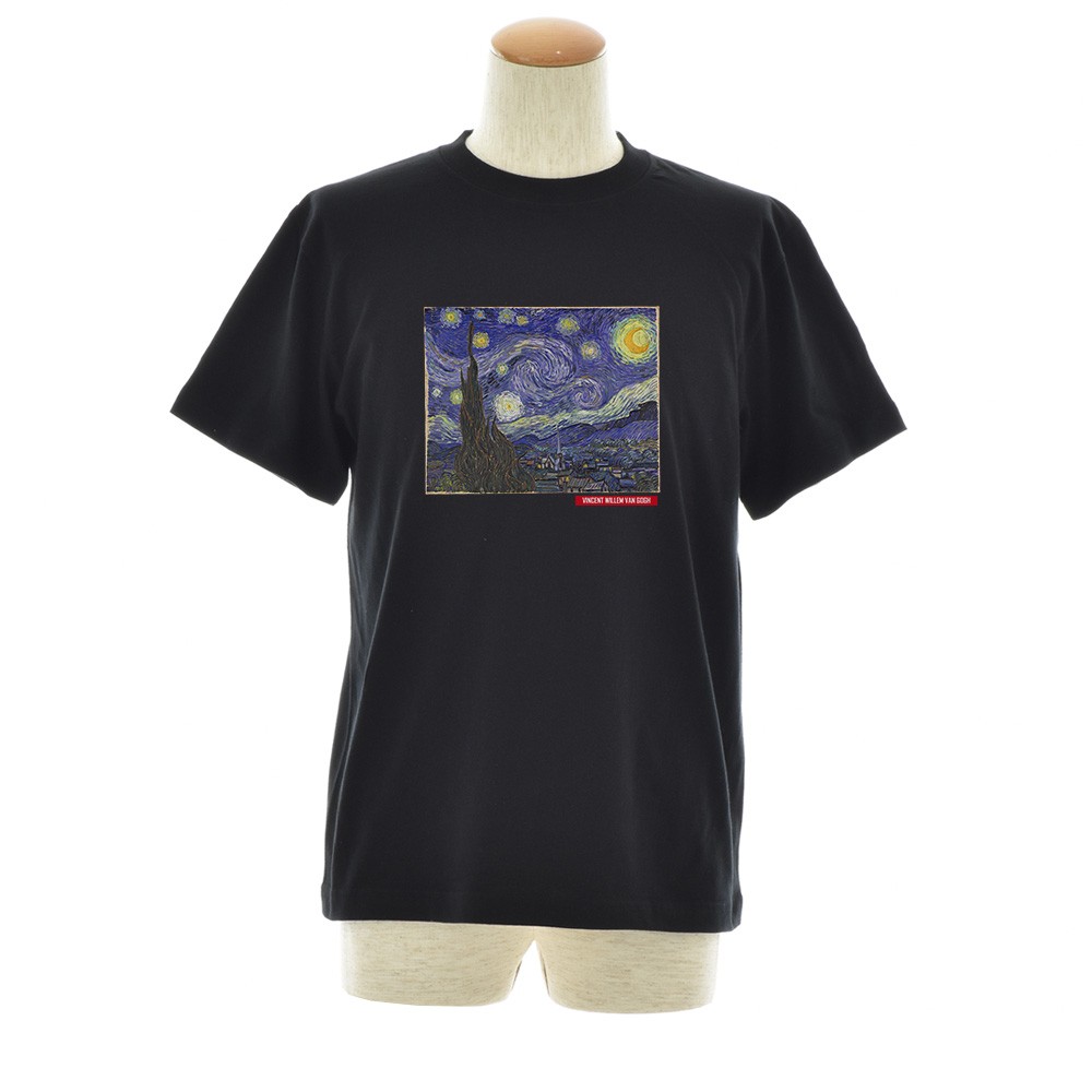 半袖 アートTシャツ】ゴッホ Tシャツ 星月夜 フィンセント 半袖 アートTシャツ】ゴッホ Tシャツ 星月夜 フィンセント