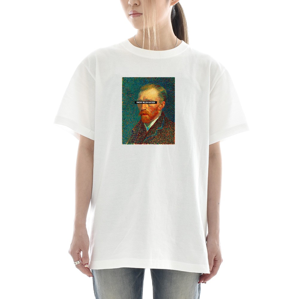 半袖 アートTシャツ】ゴッホ Tシャツ 自画像 1887年春 フィンセント 