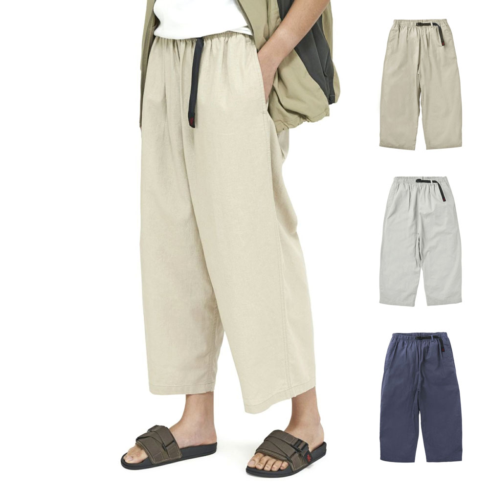 グラミチ GRAMICCI レディース パンツ リネンコットンバルーンパンツ LINEN COTTON BALLOON PANT GLP4-SJP13  ワイドパンツ ガウチョパンツ 麻