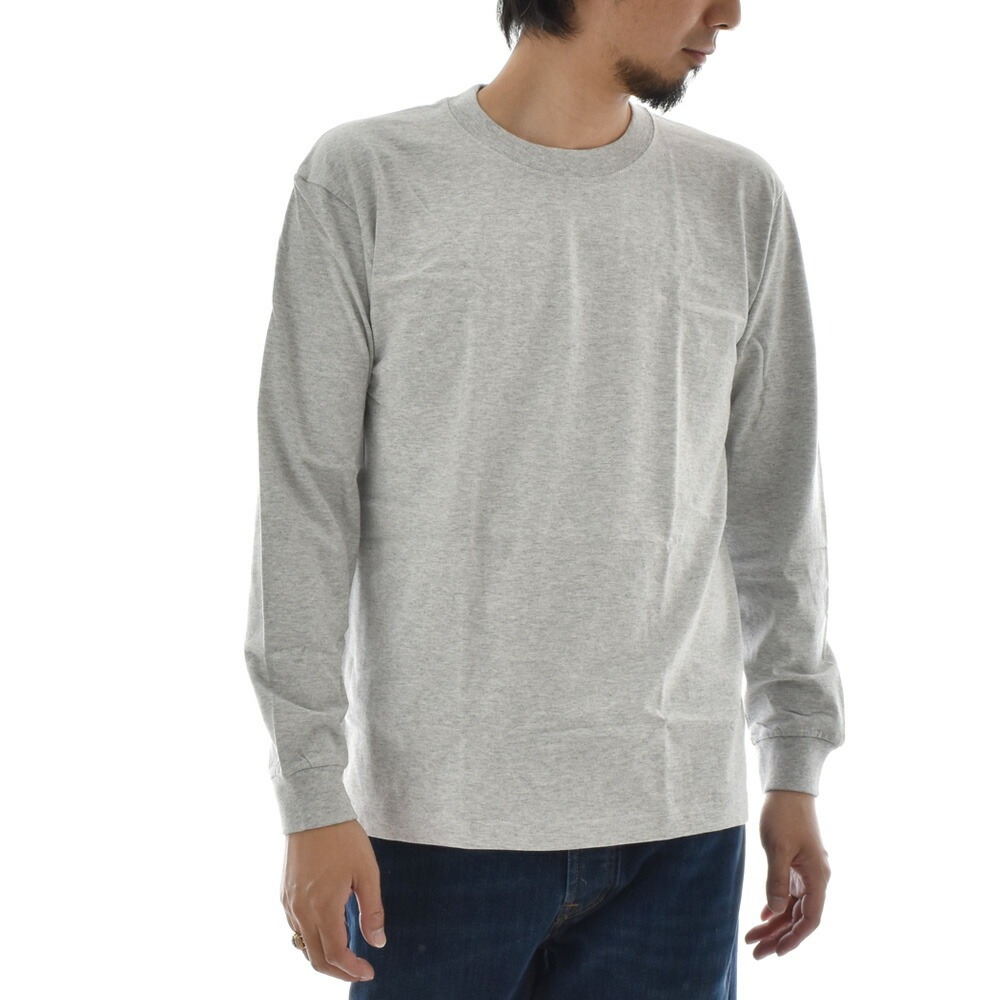 ヘインズ Hanes Tシャツ BEEFY-T ビーフィー 長袖Tシャツ H5186 パックTシャツ 1枚入り メンズ レディース 無地 厚手 綿100％ ロンT ボックスシルエット | Hanes | 02