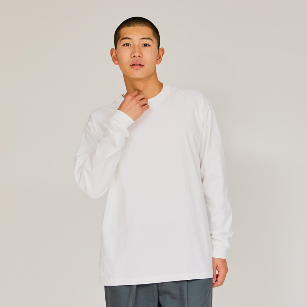 ヘインズ Hanes Tシャツ BEEFY-T ビーフィー 長袖Tシャツ H5186 パックTシャツ 1枚入り メンズ レディース 無地 厚手 綿100％ ロンT ボックスシルエット | Hanes | 01