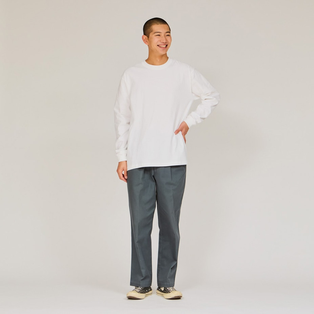ヘインズ Hanes Tシャツ BEEFY-T ビーフィー 長袖Tシャツ H5186 パックTシャツ 1枚入り メンズ レディース 無地 厚手 綿100％ ロンT ボックスシルエット | Hanes | 11