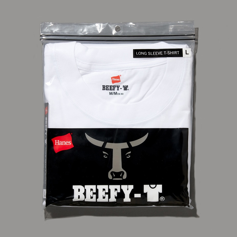 ヘインズ Hanes Tシャツ BEEFY-T ビーフィー 長袖Tシャツ H5186 パックTシャツ 1枚入り メンズ レディース 無地 厚手 綿100％ ロンT ボックスシルエット | Hanes | 12