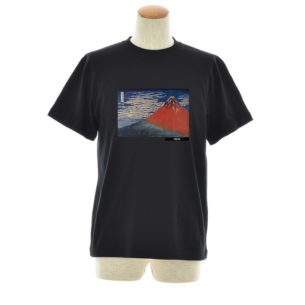 半袖 アートTシャツ】葛飾北斎 Tシャツ 凱風快晴 赤富士 浮世絵 ライフ