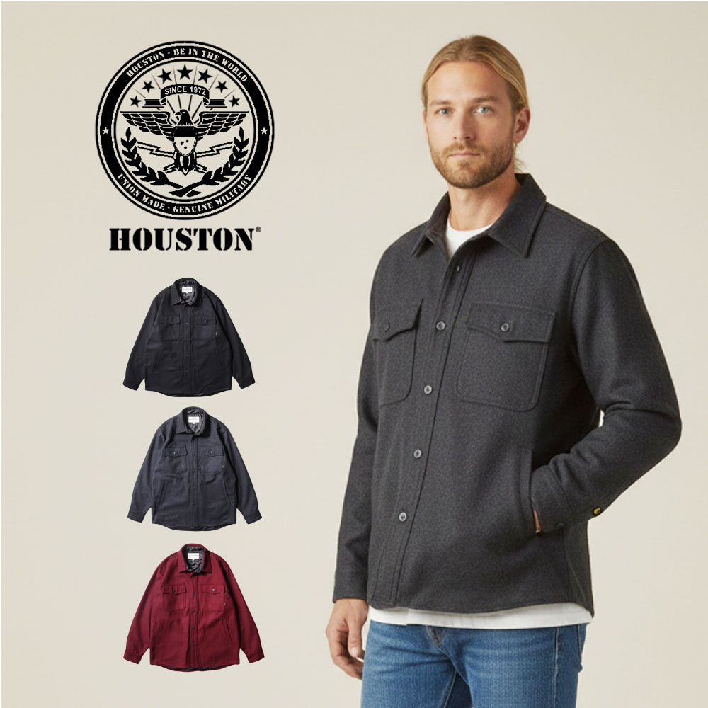 HOUSTON（ヒューストン） シャツジャケット メルトンCPOシャツ