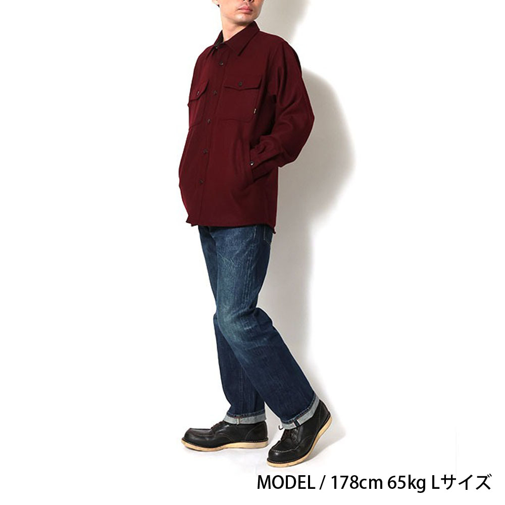 HOUSTON（ヒューストン） シャツジャケット メルトンCPOシャツ