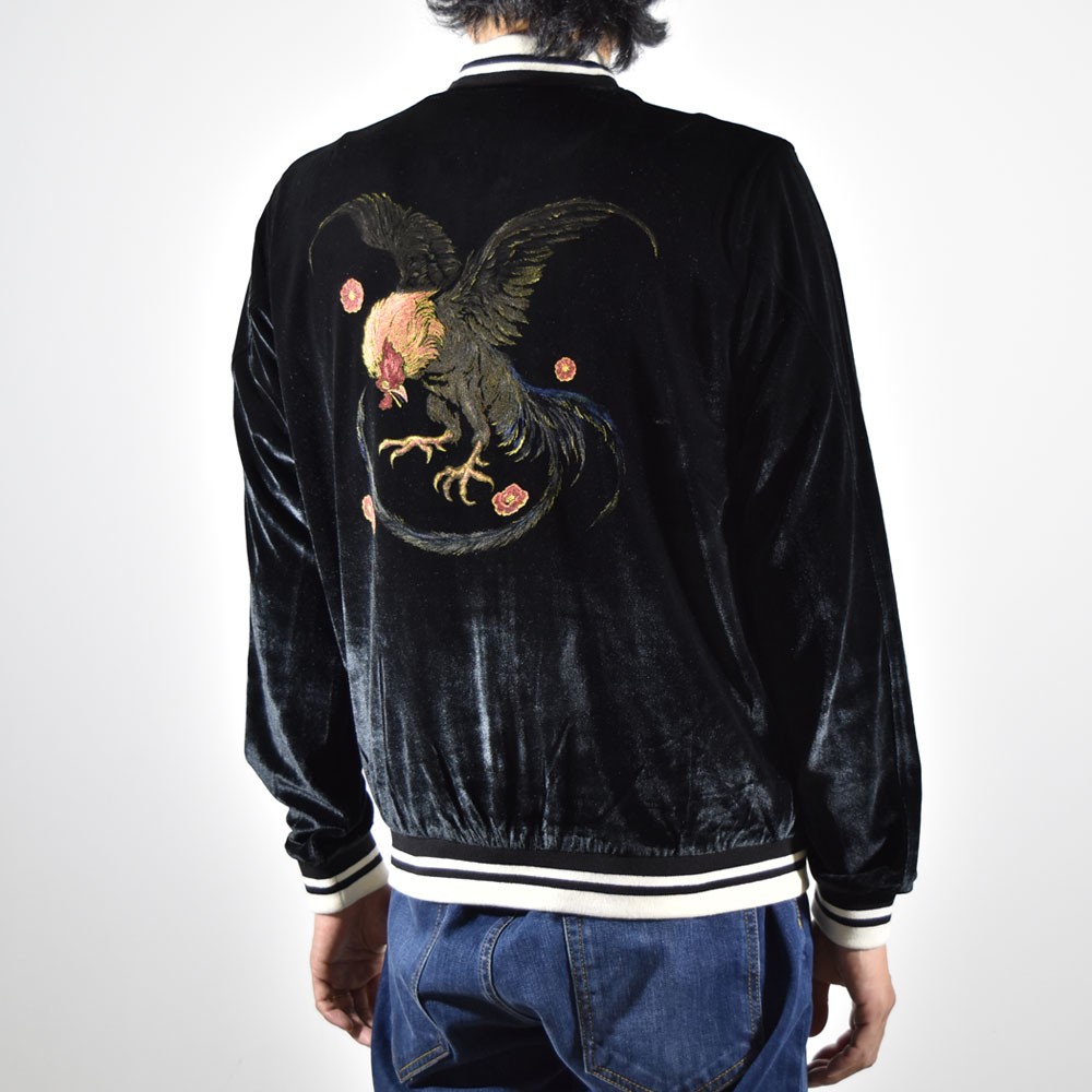 ハフ HUF アウター ワイルド クック ボンバー ジャケット JK00027FA17 WILD COCK BOMBER JACKET スカジャン  メンズ