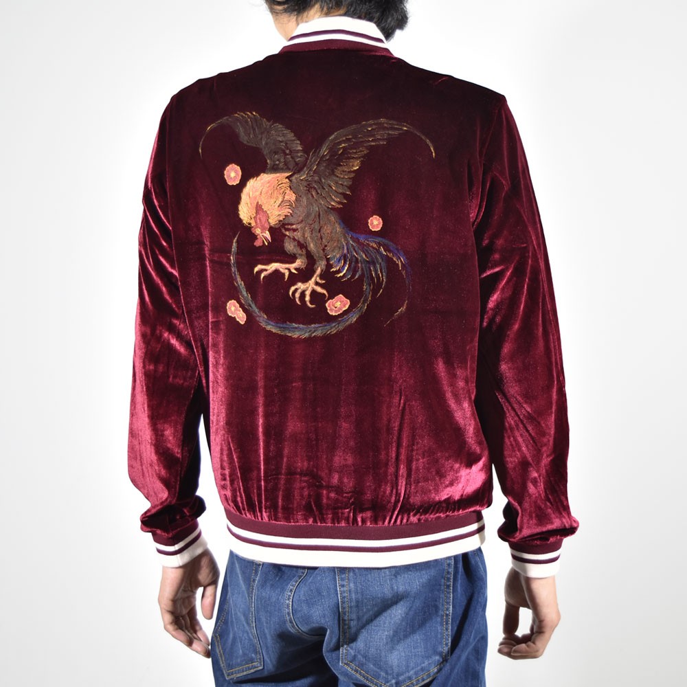 ハフ HUF アウター ワイルド クック ボンバー ジャケット JK00027FA17 WILD COCK BOMBER JACKET スカジャン  メンズ