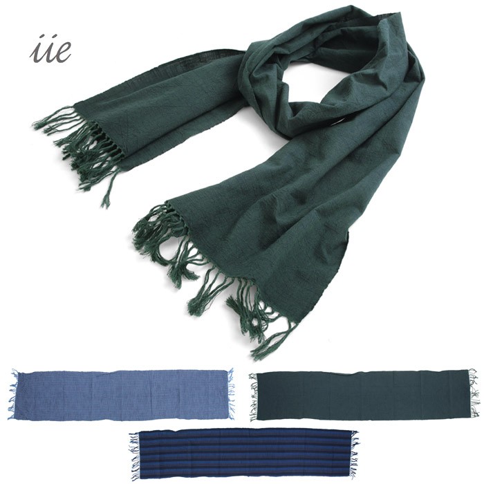 iie イー 会津木綿ストール ロング : StayBlue - 通販 - Yahoo