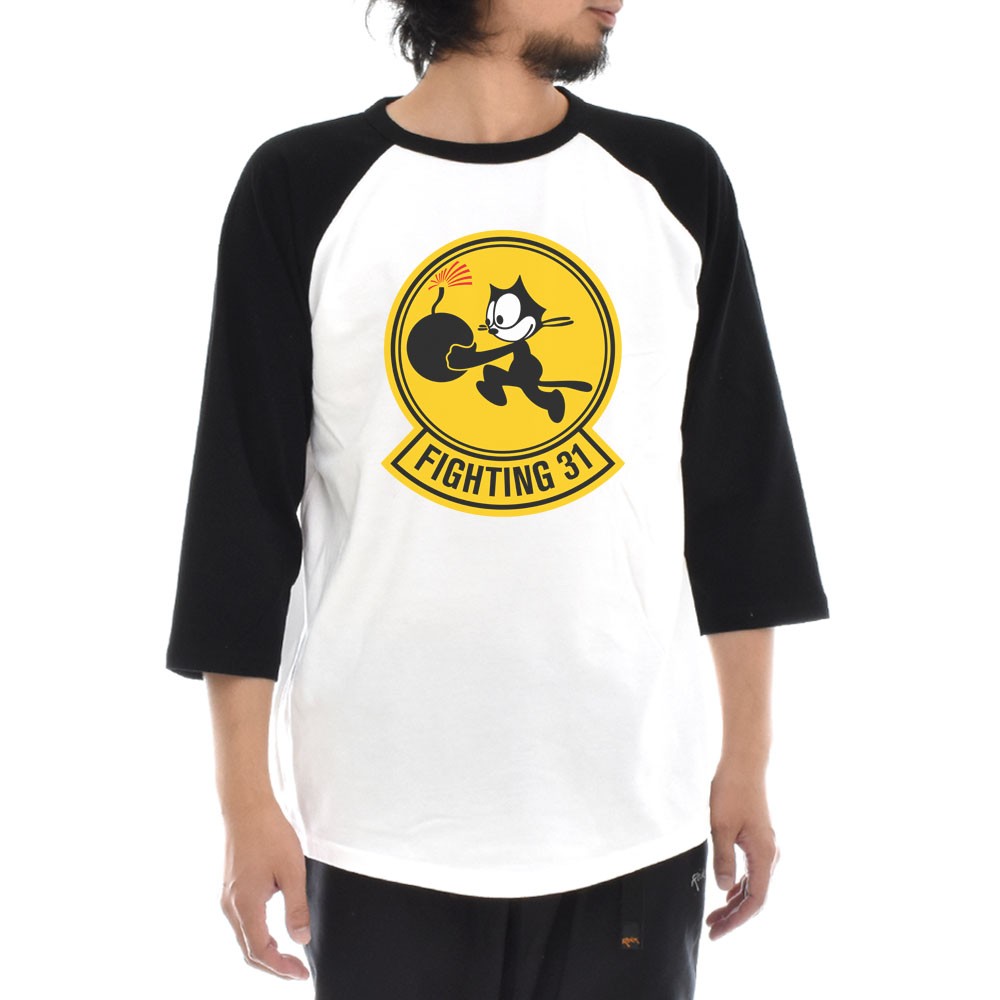 FIGHTING 31 フィリックス ザ キャット Tシャツ ラグラン 七分袖 3/4 メンズ レディース ティーシャツ 大きいサイズ Felix  The Cat S M L XL JUST T-shirt : js7-190510-4 : StayBlue - 通販 - Yahoo!ショッピング