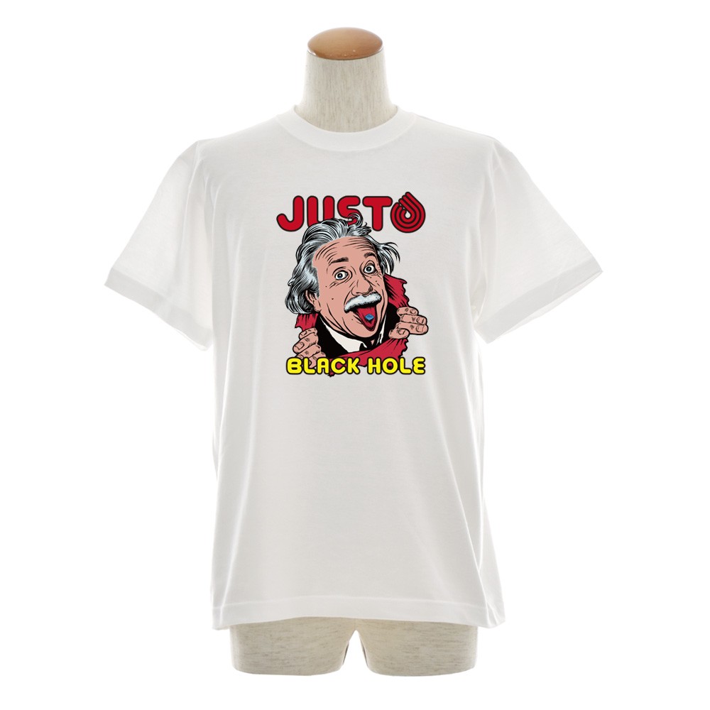アインシュタイン Tシャツ ブラックホール ジャスト 半袖Tシャツ アインシュタイン Tシャツ ブラックホール ジャスト 半袖Tシャツ